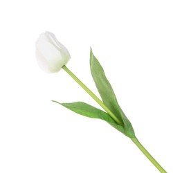 Artificial Tulips White 48cm - T020 P3