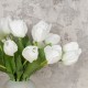 Artificial Tulips White 48cm - T020 P3