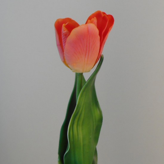 Real Touch Artificial Tulips Orange 40cm - T059 O4