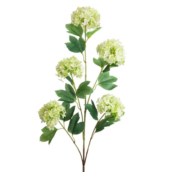 Silk Viburnum | Snowball Flowers Light Green 100cm - V011 U2