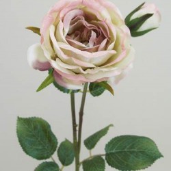 Artificial Vintage Roses Pink 48cm - R076 P3