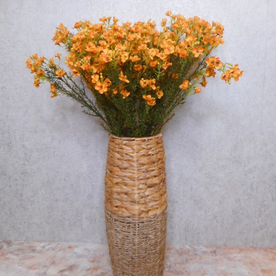 Artificial Wax Flowers Orange 66cm - W032 U3