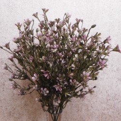 Artificial Wax Flower Plants Purple 38cm - W031 EE4