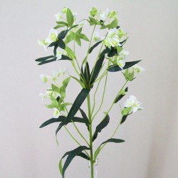 Artificial Wax Flowers Cream 79cm - W025 S2