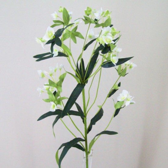 Artificial Wax Flowers Cream 79cm - W025 