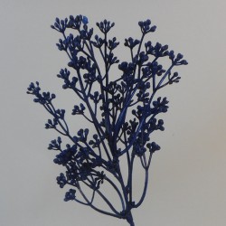 Short Stem Artificial Wax Flower Buds Navy Blue 36cm - WAX010 KK2