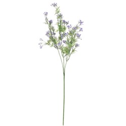 Artificial Wax Flowers Stem Purple Buds 72cm - W059 T4