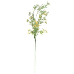 Artificial Wax Flowers Stem Yellow Buds 72cm - W060 S4