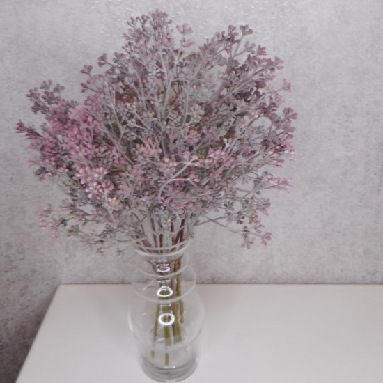 Short Stem Artificial Wax Flower Buds Dusky Pink 36cm - W066 GG2