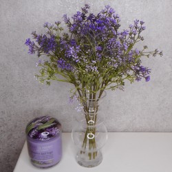 Short Stem Artificial Wax Flower Buds Purple 36cm - W068 R1
