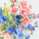 Artificial Wild Flowers Blue 72cm - W073 EE2 Artificial Wild Flowers Blue 72cm - W073 EE2