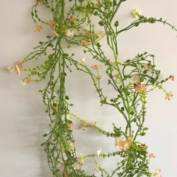 Artificial Wild Flowers Garland Peach 180cm - W056 GS1A