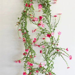 Artificial Wild Flowers Garland Pink 180cm - W055 GS1C