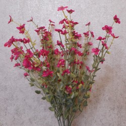 Artificial Wild Flower Plants Hot Pink 62cm - W002 T1