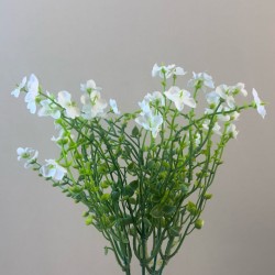Artificial Wild Flowers Plant White 39cm - W007 DD4