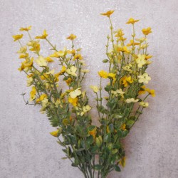 Artificial Wild Flower Plants Yellow 62cm - W009 T1