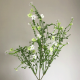 Artificial Wild Flowers Spray White Green 76cm - W050 FF3