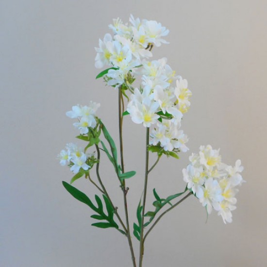 Artificial Mini Wild Flowers White 66cm - W033 U3