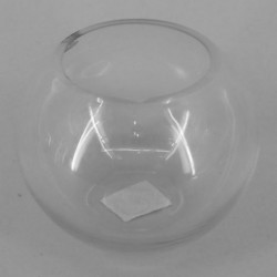 Medium Fishbowl Vase Clear Glass 12.5cm x 15cm - GL051 1C