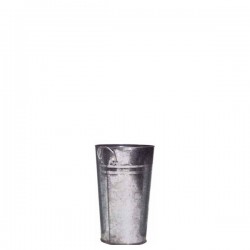 20cm Galvanised Flower Vase - GAL013