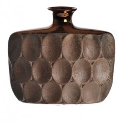 Bronze Ceramic Flat Vase - VS002 10B