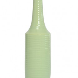 Ceramic Ridge Flower Vase Green - VS007 4D