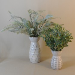 Abby Face Vase Grey 25cm - VS011 2D