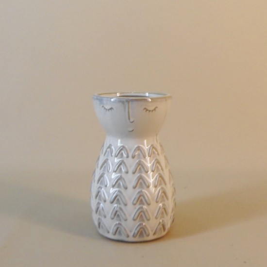 Betty Face Vase Grey 16cm - VS013 5E