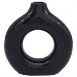 Donut Black Vase 25cm - VS086 7D