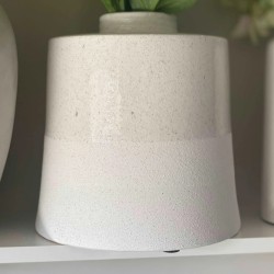 Cream with Grey Fleck Large Ceramic Vase 26cm - VS039 11B