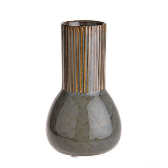 Green Ceramic Bud Vase 17.5cm - VS068 1B