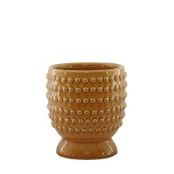 Hobart Plant Pot Cover Mustard Yellow 14cm - POT008 6B