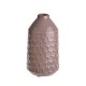 Honeycomb Ceramic Bud Vase Mauve Pink 17.5cm - VS070 9B