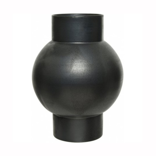 Matt Black Shaped Vase 30cm - VS024 