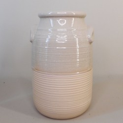 Rustic Earthenware Vase Beige 27cm - VS054 11D