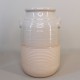Rustic Earthenware Vase Beige 27cm - VS054 