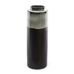 Smoked Grey Ombre Glazed Vase 25cm - VS022 1B