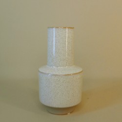 Speckled Ceramic Flower Vase Cream 19.5cm - VS017 8B