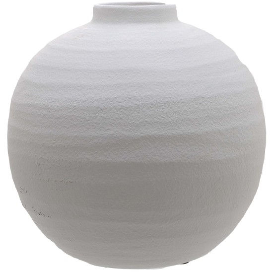 Tiber Matt White Ceramic Vase 28cm - VS034 Tiber Matt White Ceramic Vase 28cm - VS034