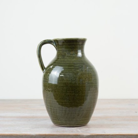 Viona Pitcher Vase Green Small 17cm - VS046