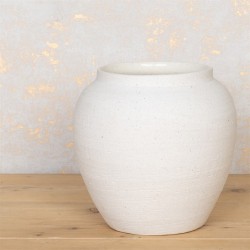 Zen White Ceramic Vase 22cm - VS088