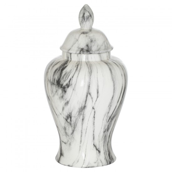 Marble Large Ginger Jar 32cm - LUX029 10D