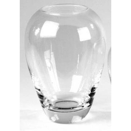 20cm Round Glass Flower Vase Clear Gl015