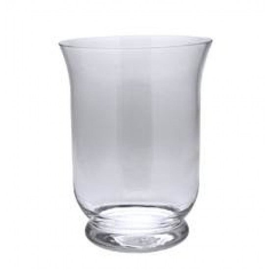 15cm Small Hurricane Vase Clear Glass