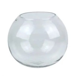 Clear Glass Fishbowl Vase 25cm - GL030 2E