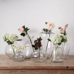 Hydria Clear Glass Flower Vase 31cm - GL204