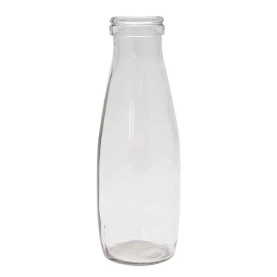 Milk Bottle Vase Clear Glass 21cm - GL098 Milk Bottle Vase Clear Glass 21cm - GL098