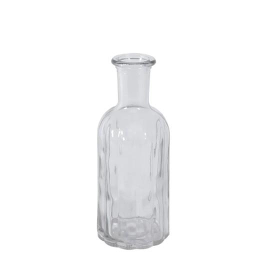 Mollie Bottle Flower Vase Clear 13cm - GL067 10D Mollie Bottle Flower Vase Clear 13cm - GL067 10D
