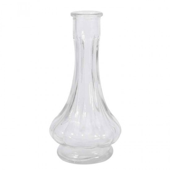 Onion Clear Glass Bud Vase 14cm - GL094 6B