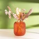 Amber Glass Bobble Vase 20cm - GL034 5D